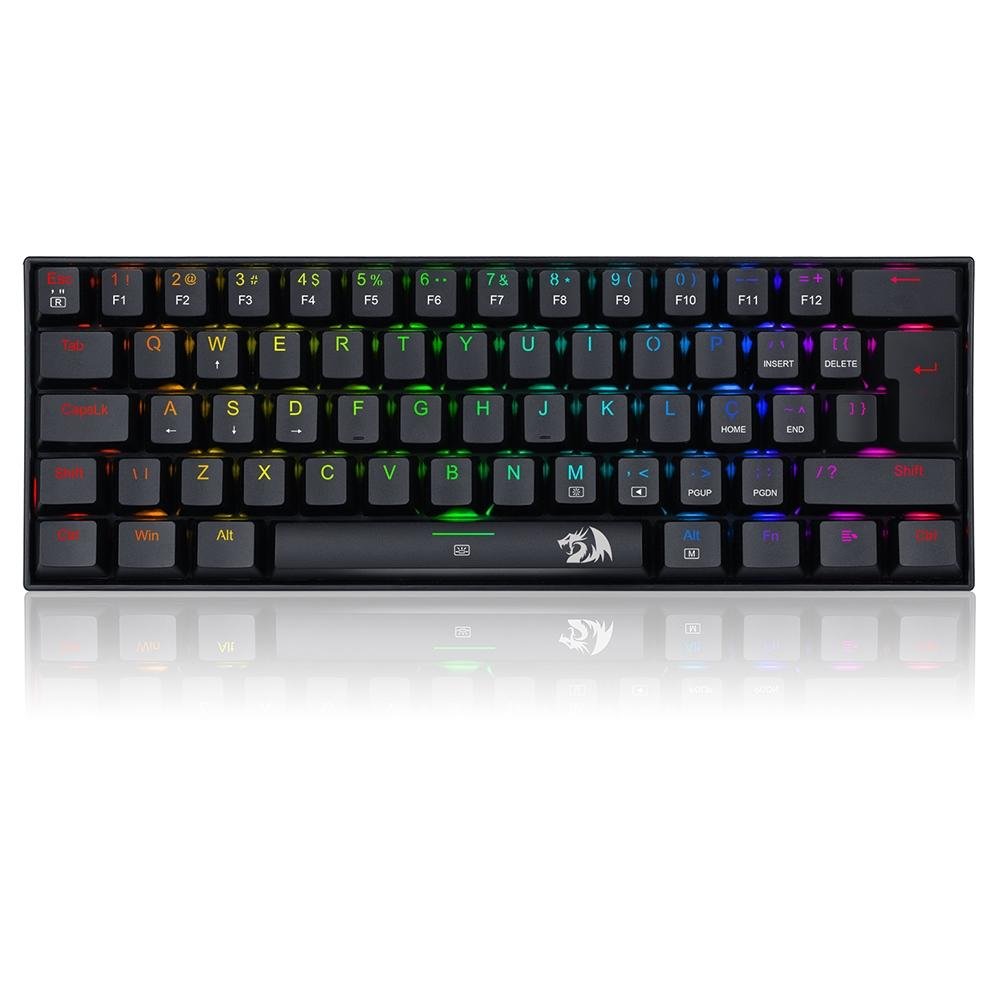Teclado Mecânico Gamer Redragon Dragonborn, RGB, Switch Marrom, Preto - K630rgb-1