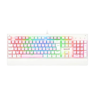 Teclado Mecânico, Redragon Kala, Switch Marrom Pt - Rosa, Branco