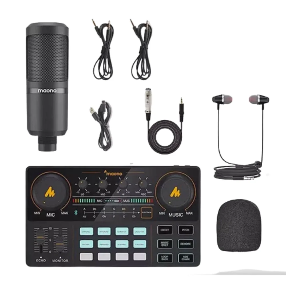 Estúdio De Podcast Maono Auam200s1 KaBuM