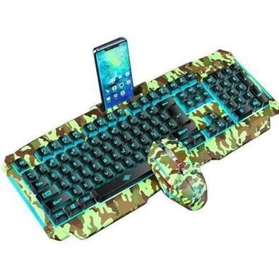 Kit Teclado Gamer Xtrad Mouse Gamer Teclado Com Led Hk8400