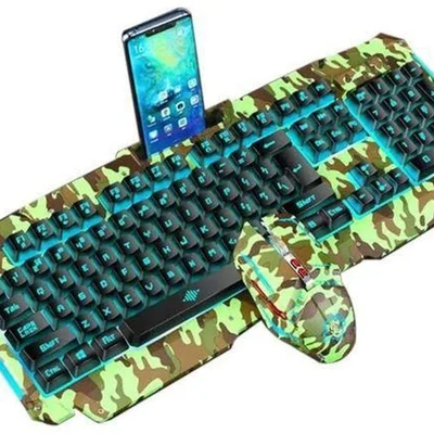 Kit Teclado Gamer Xtrad Mouse Gamer Teclado Com Led Hk8400