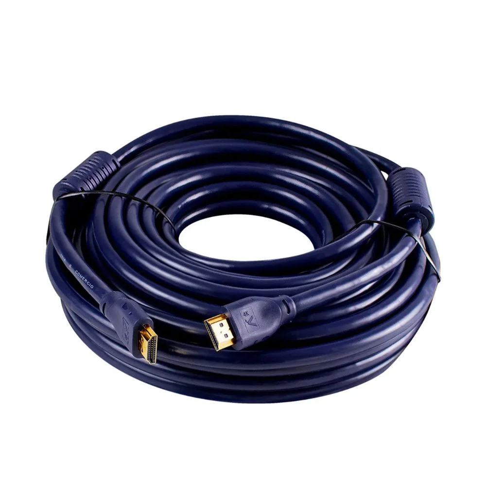 Imagem 5 de 5 do produto Cabo HDMI Aquario 2.0 4k 3d 19 Pinos 15 Metros - 4k15