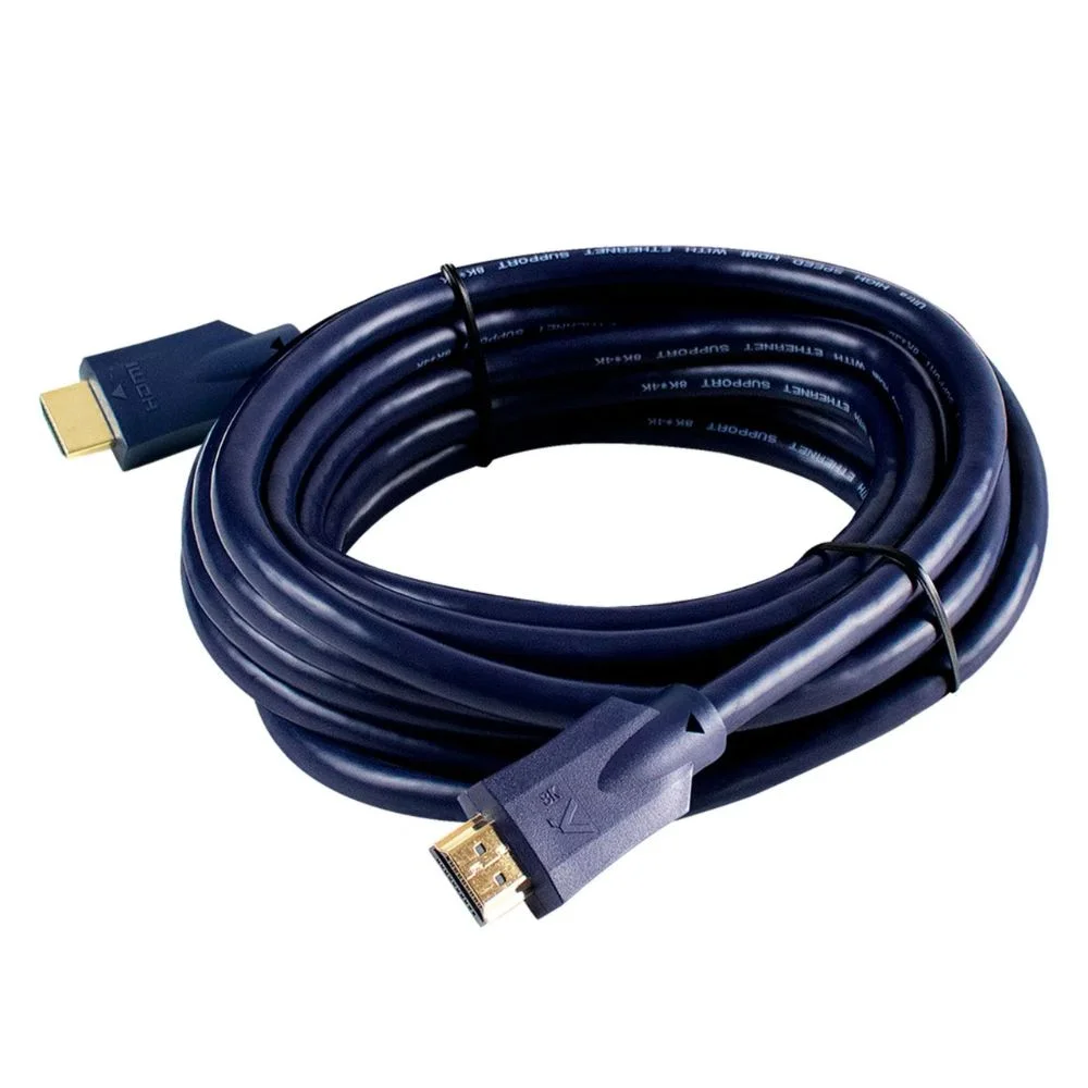 Imagem 2 de 4 do produto Cabo HDMI Aquario 2.1 8k 3d 19 Pinos 5 Metros - 8k5