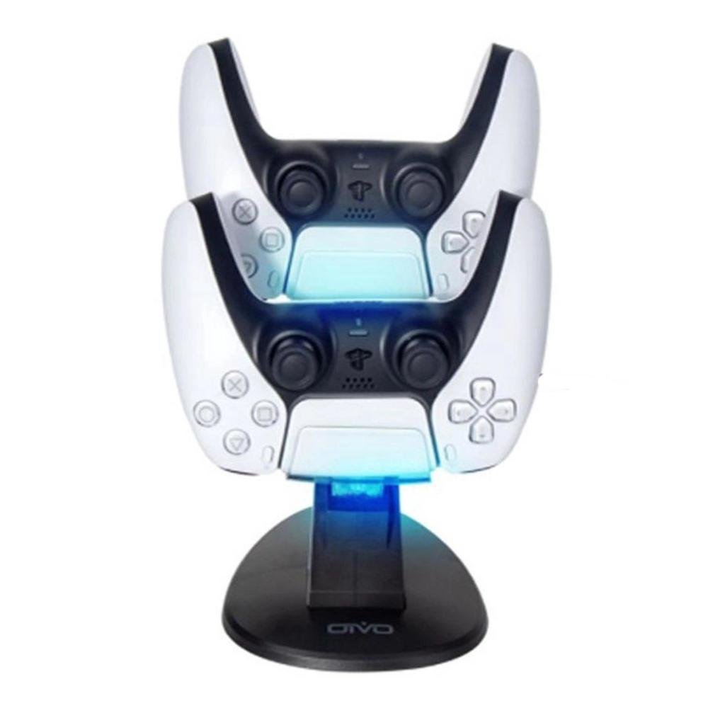 Base Dock Para 2 Controles, Joystick Sem Fio, Ps5 Compatível