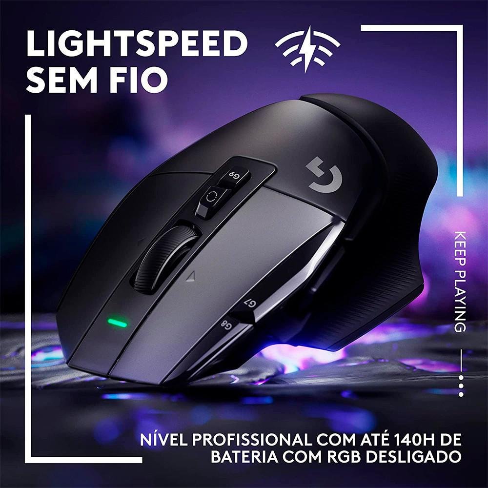 Imagem 4 de 5 do produto Mouse Gamer Sem Fio, Logitech G502 X, Lightspeed 25.600dpi, Preto - 910-006179