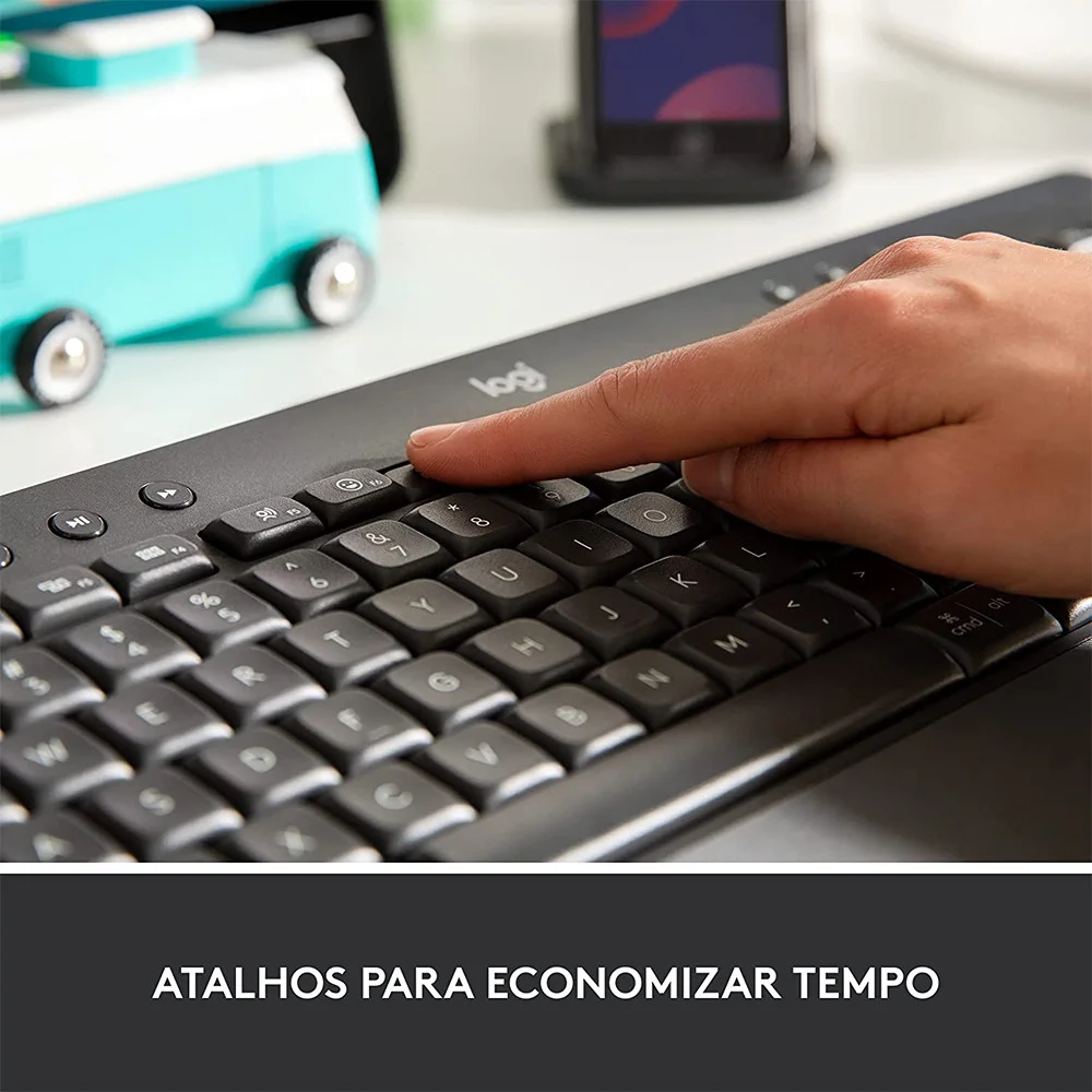 Imagem 5 de 5 do produto Teclado Sem Fio Logitech Signature K650, Bluetooth, Usb Preto Us - 920-010911