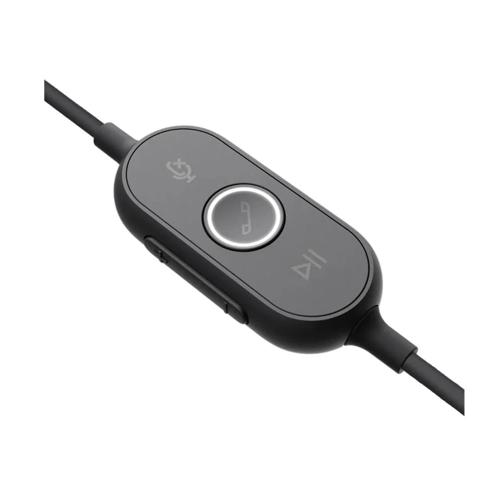 Imagem 4 de 5 do produto Fone De Ouvido Com Fio Logitech, Zone E Com Cancelamento De Ruído, preto-981-000871
