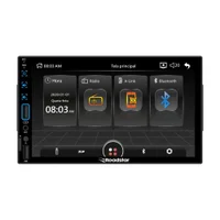 Central Multimidia Roadstar Mp5 7 Polegadas Capacitiva Bluetooth Sd 2 USB Mp3 Fm Aux Mic