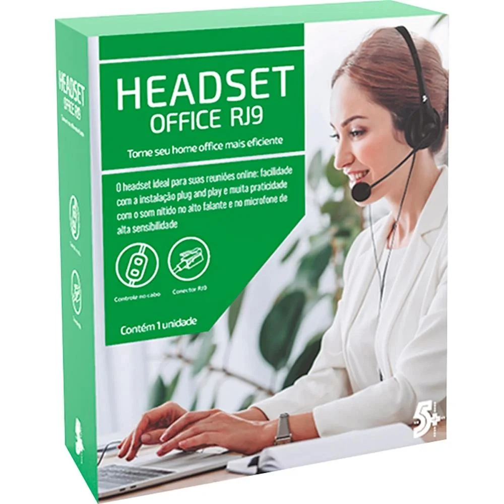 Imagem 4 de 5 do produto Headset Office Equipe 2000 5+ 015-0100, Com Conector Rj9 Para Telefone