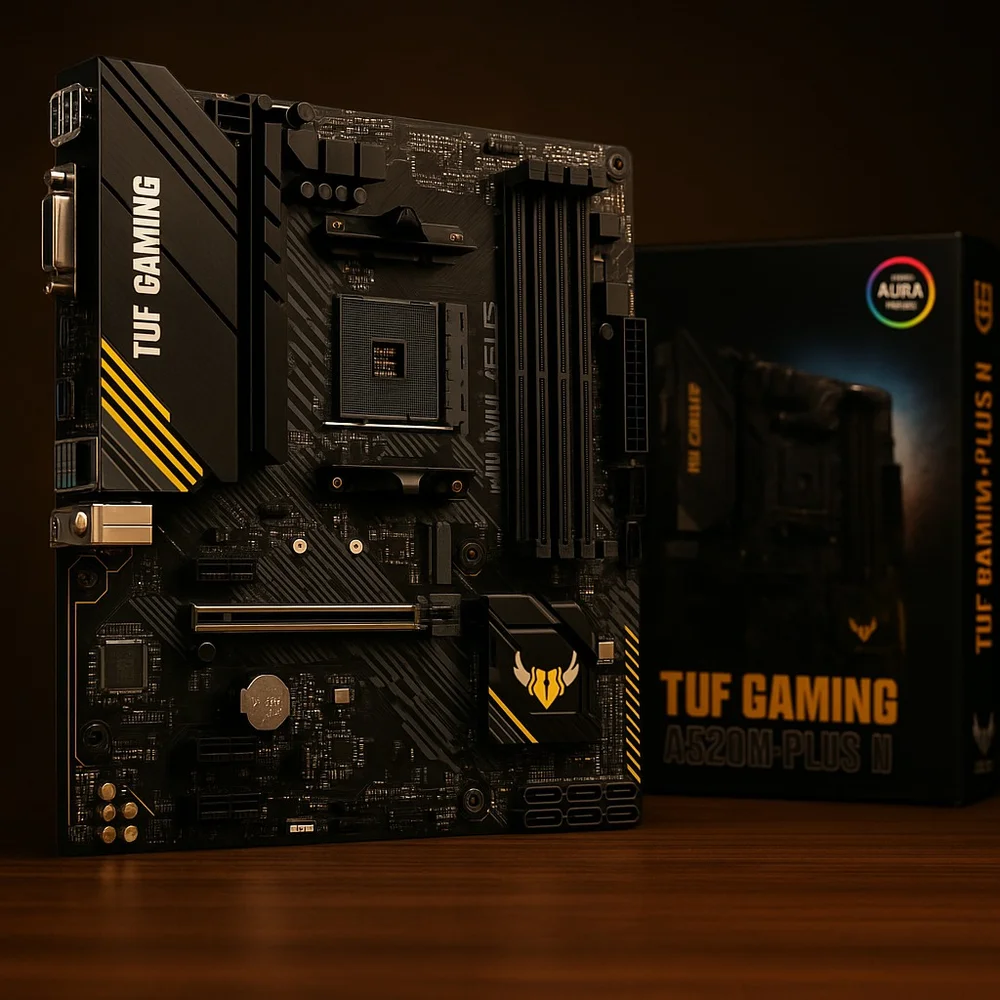 Imagem 4 de 5 do produto Placa Mãe Asus TUF Gaming A520M PLUS II, AMD AM4, 4x Slots DDR4, USB 3.2, Slot M.2 NVMe - Micro ATX