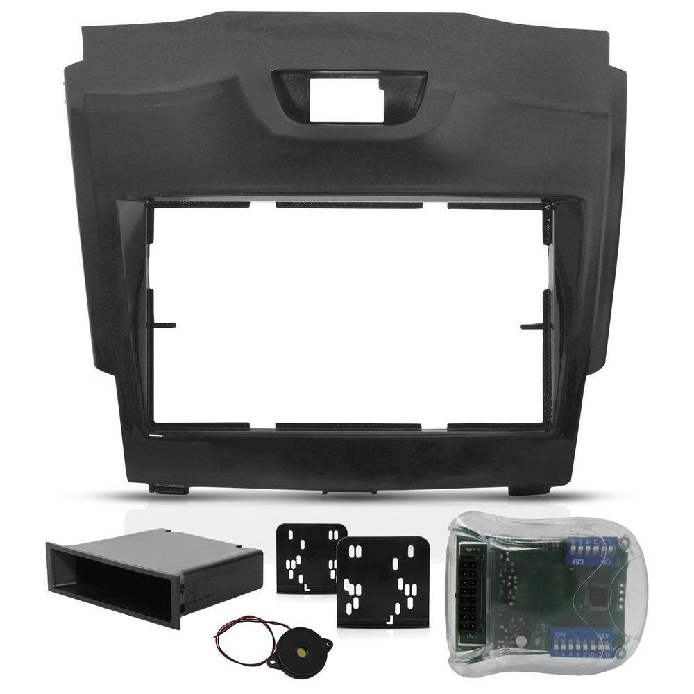 Moldura Painel Nissan March Dvd 2 Din 1 Din Com Porta Objeto Multimidia