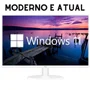 Monitor HQ 19.5HQ-LED+, 19.5 LED Widescreen, 75hz, 1600x900, HDMI e VGA, VESA, Ajuste De Inclinação, Branco