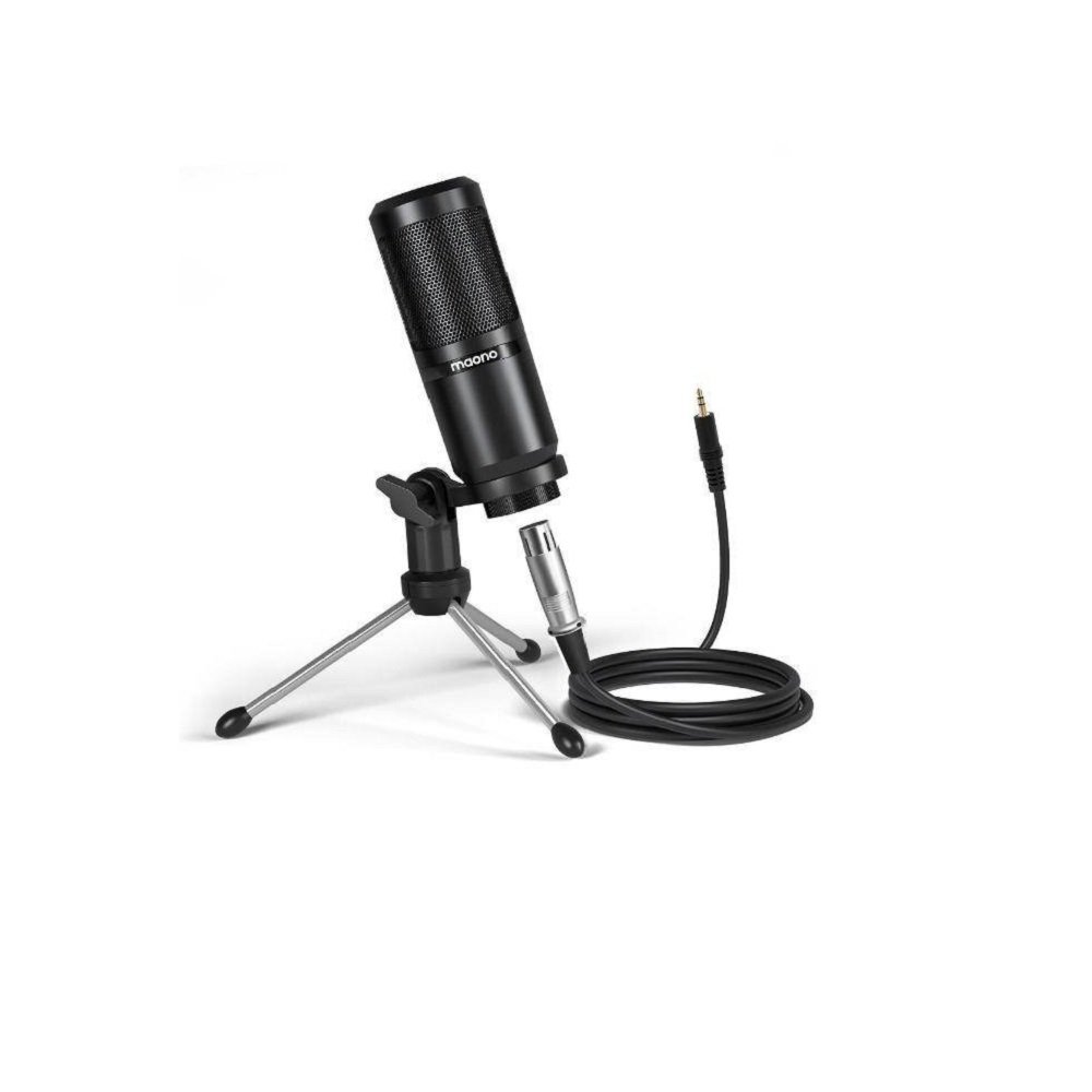 Microfone Condensador Maono Au-pm360tr, Com Cardioide, Preto