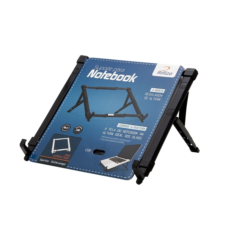 Imagem 3 de 5 do produto Suporte Realiza, Para Notebook, Ergonômico, Regulável  - Preto