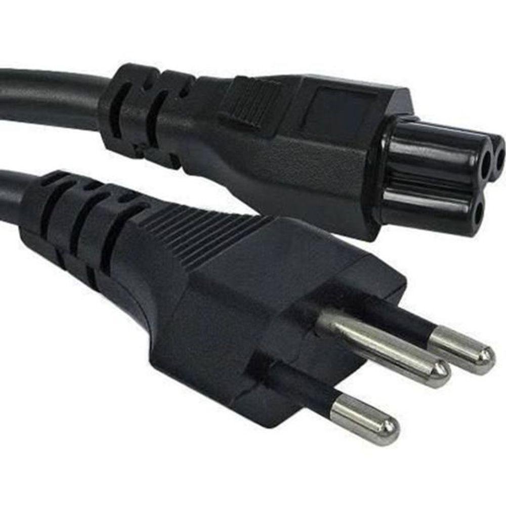 Imagem 2 de 2 do produto Cabo De Força Ac TriPolegadasar Para Notebook 1,50 Mts
