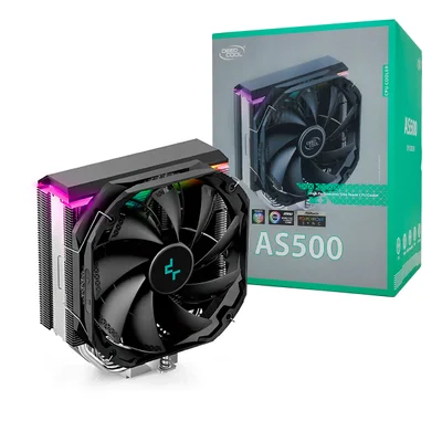 Cooler Para Processador Deepcool As500, AMD/Intel, RGB, Slim Tower, TGP 220W/PWM