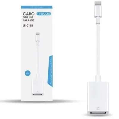 Cabo It-blue, Otg USB Lightning Para Iphone , 8 Pinos, PC, USB, Pen Drive