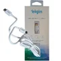 Cabo De Dados Elgin USB Para USB Tipo C, 1 Metro, Branco - 46rctipoctpc