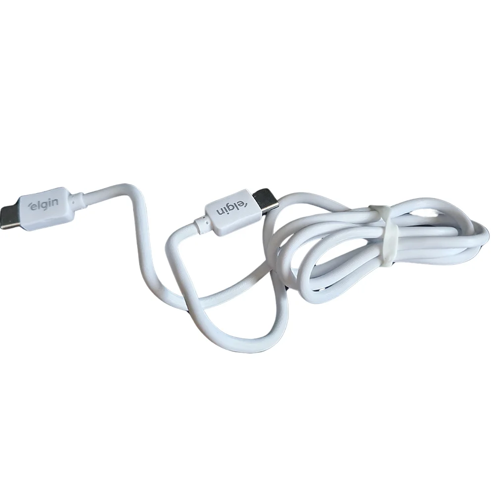 Cabo De Dados Elgin USB Para USB Tipo C, 1 Metro, Branco - 46rctipoctpc Cabo De Dados Elgin USB Para USB Tipo C, 1 Metro, Branco - 46rctipoctpc