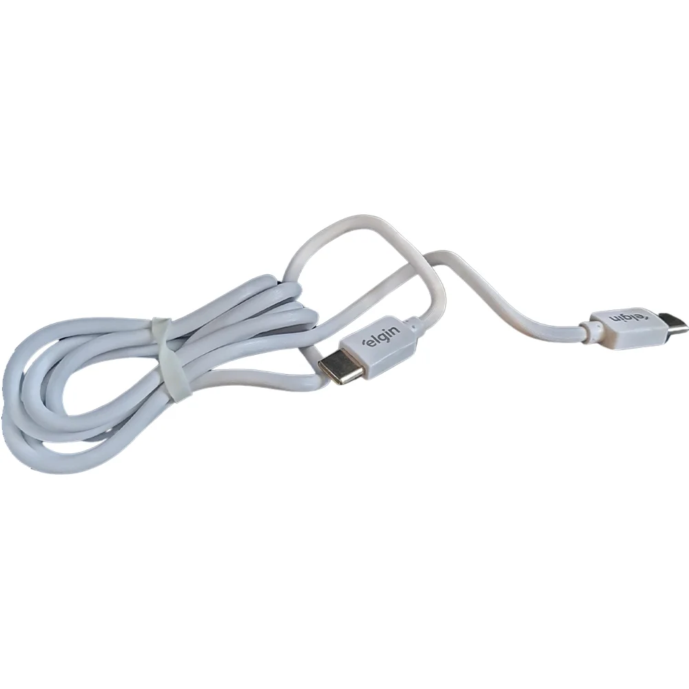 Cabo De Dados Elgin USB Para USB Tipo C, 1 Metro, Branco - 46rctipoctpc Cabo De Dados Elgin USB Para USB Tipo C, 1 Metro, Branco - 46rctipoctpc