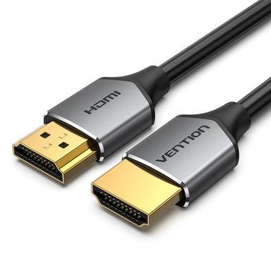 Cabo HDMI Vention 2.0 Slim Fino FullHD 4k Tv Blindado 1.5m