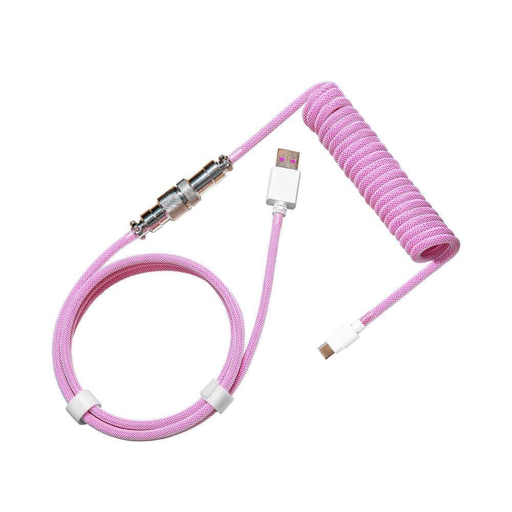 Imagem 2 de 2 do produto Cabo Duplo Enrolado Cooler Master Kb-cmz1 Magenta Rosa