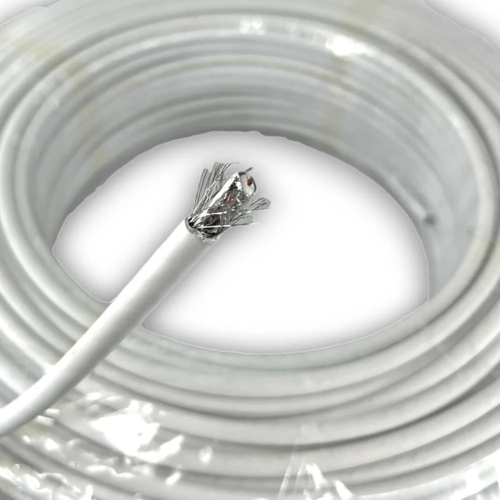 Imagem 2 de 4 do produto Cabo Coaxial Condutti Serie 6cel, 75OHm, 60% AL, Branco - Rl0100m