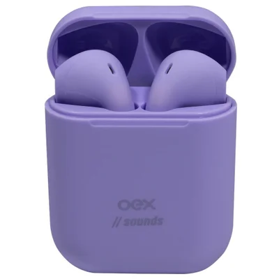 Fone Ouvido Bluetooth 10 Metros Touch Oex Candy Tws11 Lilas