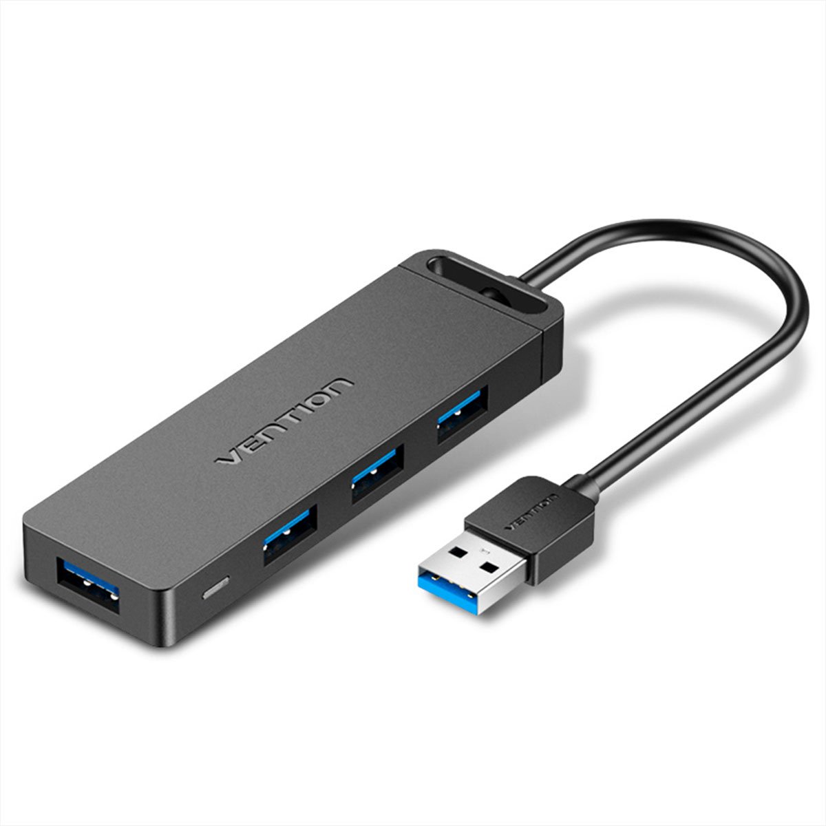 HUB Adaptador Vention USB A 3.0 4 Portas SSD Pendrive 1m