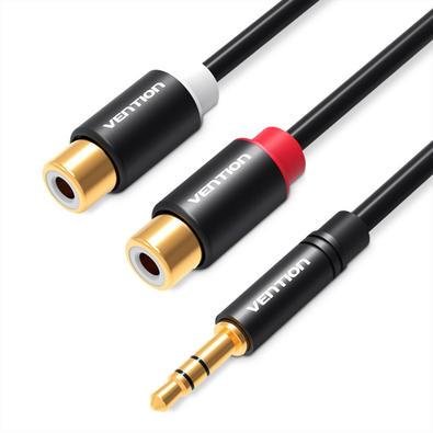 Cabo Vention Adaptador 2 RCA Para P2 Profissional Dj - 30cm