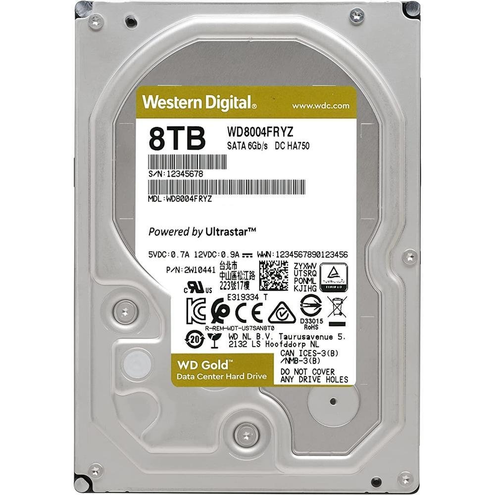 Hd Interno 8tb Western Digital Wd8004fryz