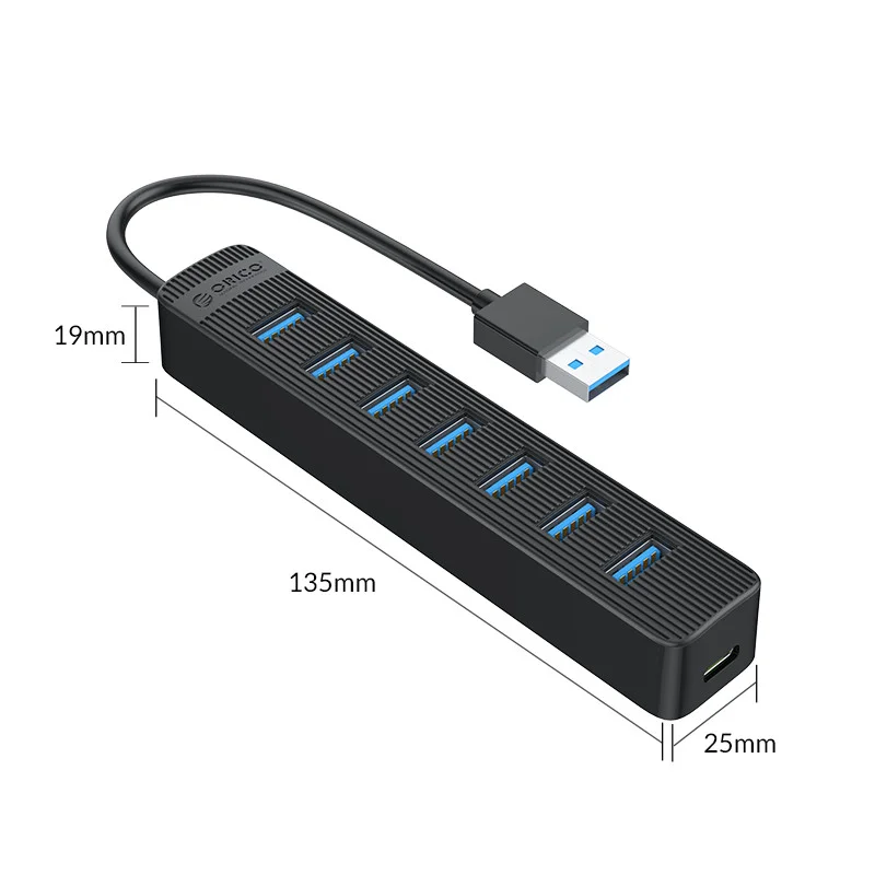 Imagem 4 de 4 do produto HUB USB 3.0 - 7 Portas - Twu3-a - Preto