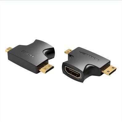 Adaptador 2 Em 1 Vention Micro E Mini HDMI X Premium HDMI