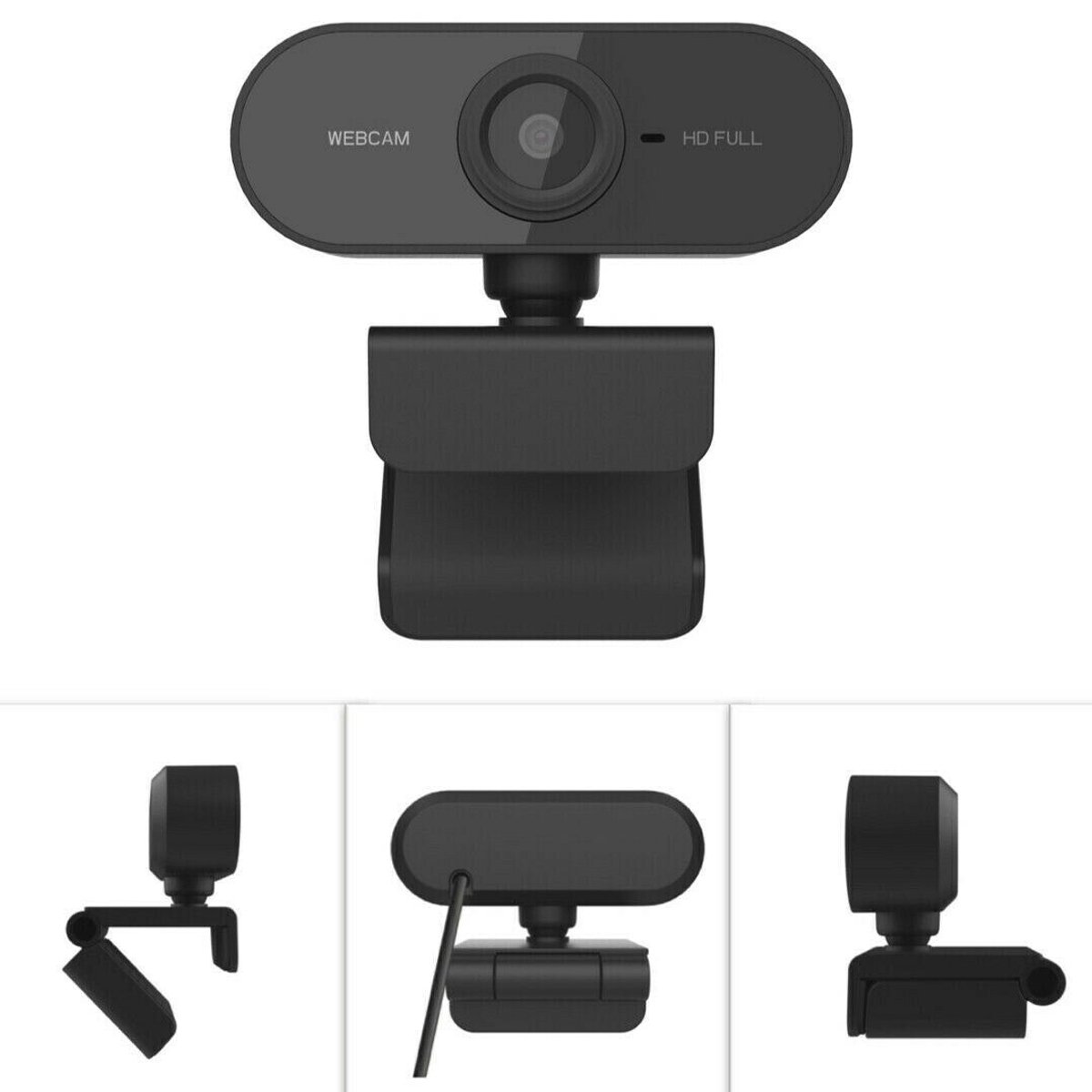 Webcam Lorben Full HD 1080x1920p, 2mp USB Plug Play, Microfone Embutido