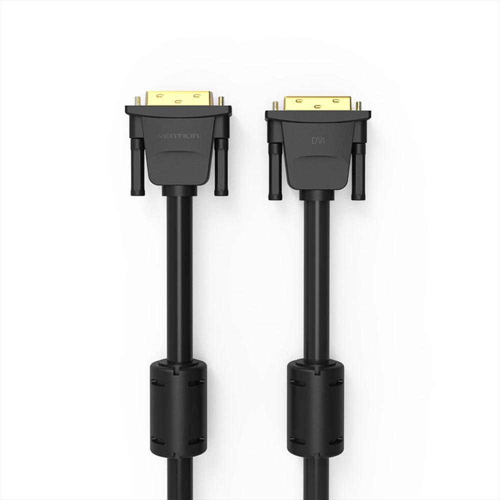 Imagem 2 de 4 do produto Cabo Vention DVI D 24+1 Macho Monitor Pc Projetor Premium 3m