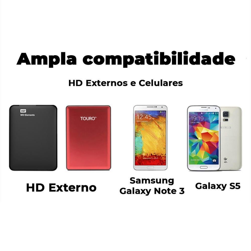 Imagem 2 de 5 do produto Cabo Vention Micro USB B 3.0, 2M, P/ HD Externo, Tablet Samsung