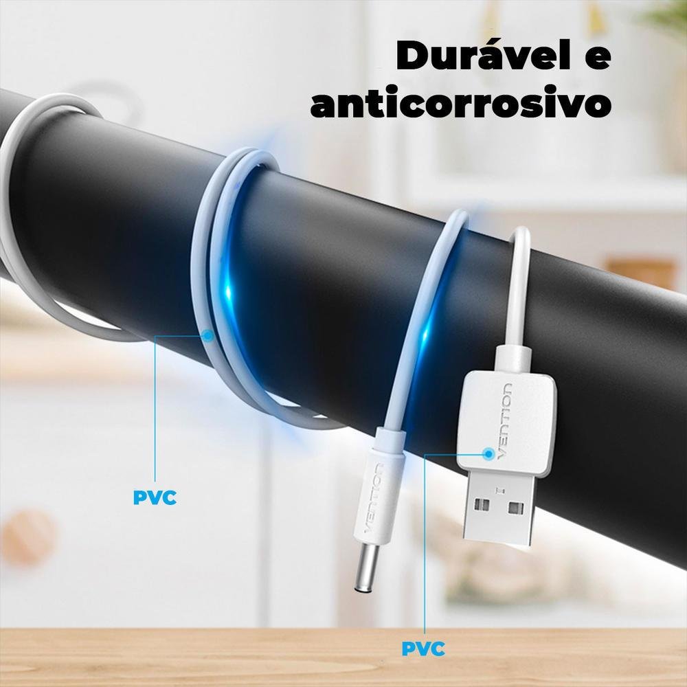 Imagem 2 de 5 do produto Cabo Energia Vention Alimentação, USB A Para DC 3.5mm, 50cm