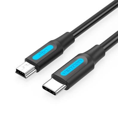 Cabo Vention USB C Para Mini USB 2.0, 2M, Câmera / Notebook