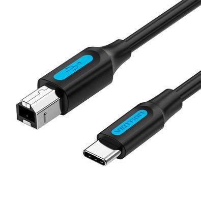 Cabo Vention USB-C Impressora USB B 2.0 Macbook PC Dell - 1 Metro