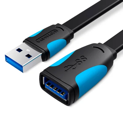 Cabo Vention Extensor Flat USB 3.0 Extensão, Pen drive, Tv - 2 Metros