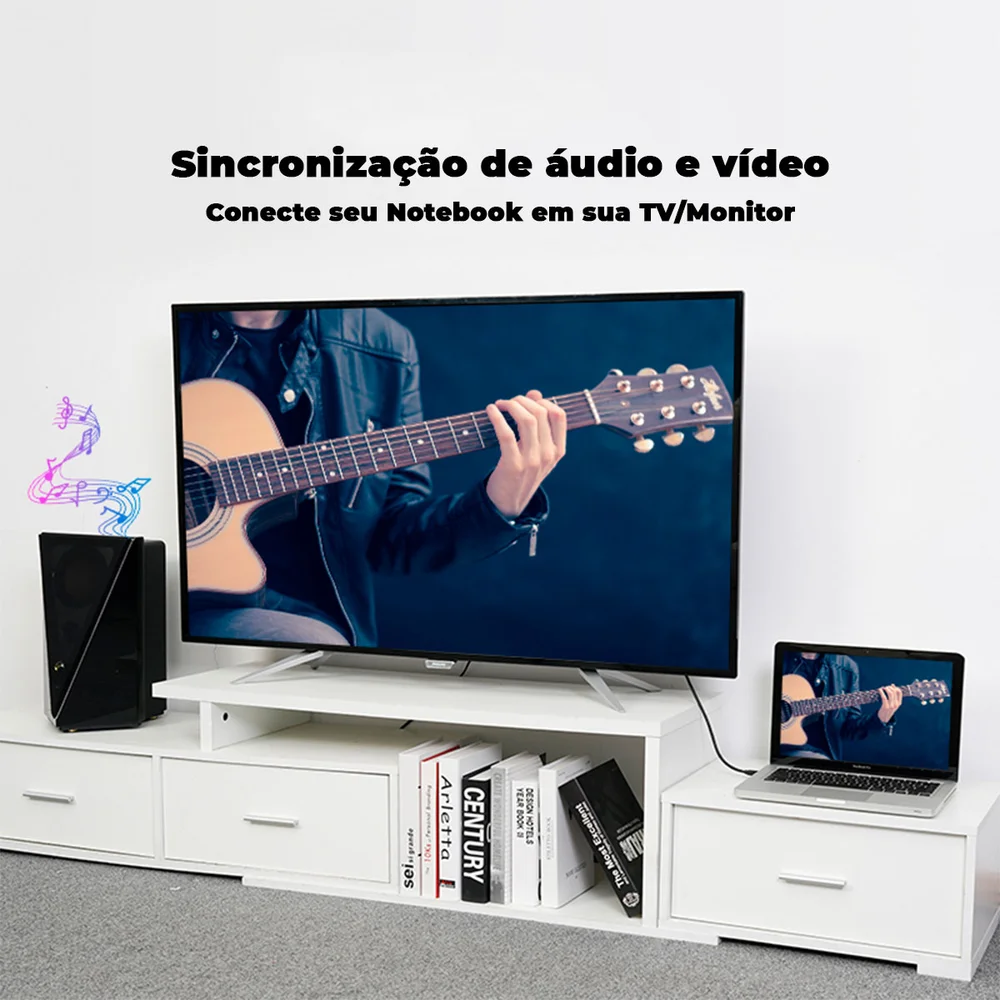 Imagem 4 de 5 do produto Cabo Vention Displayport Para Thunderbolt Mini Dp Macbook 3m