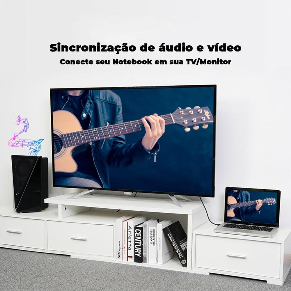 Imagem 5 de 5 do produto Cabo Vention Displayport Para Thunderbolt Dp Macbook 1.5m