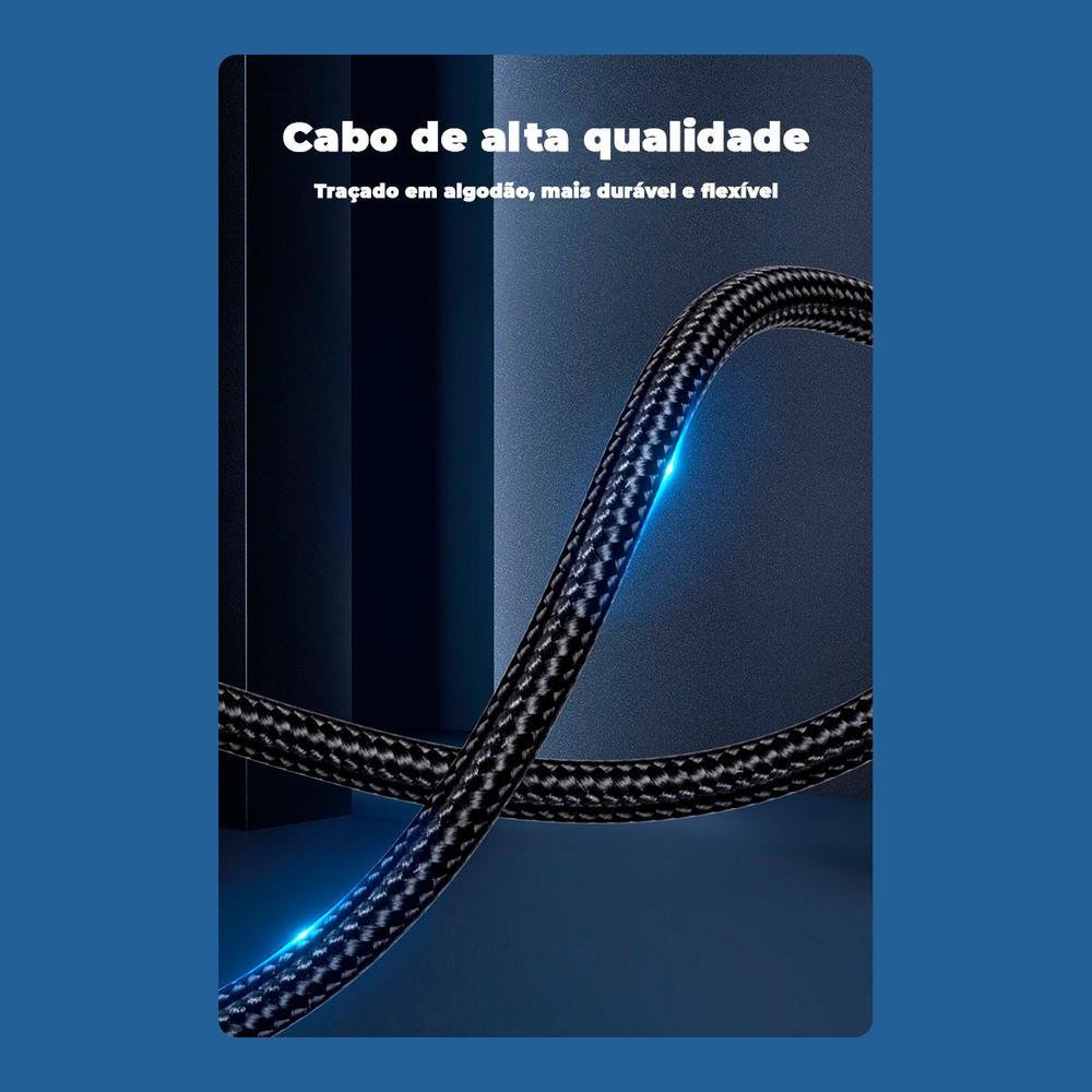 Imagem 3 de 5 do produto Cabo Áudio Vention Profissional, P2 Estéreo Para P10 Mono, 3M