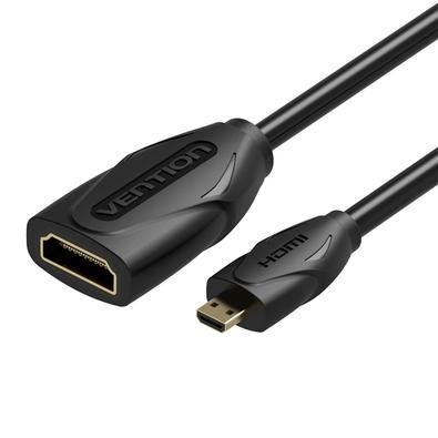 Cabo Vention Adaptador Micro HDMI Macho Para HDMI Fêmea - 1 Metro