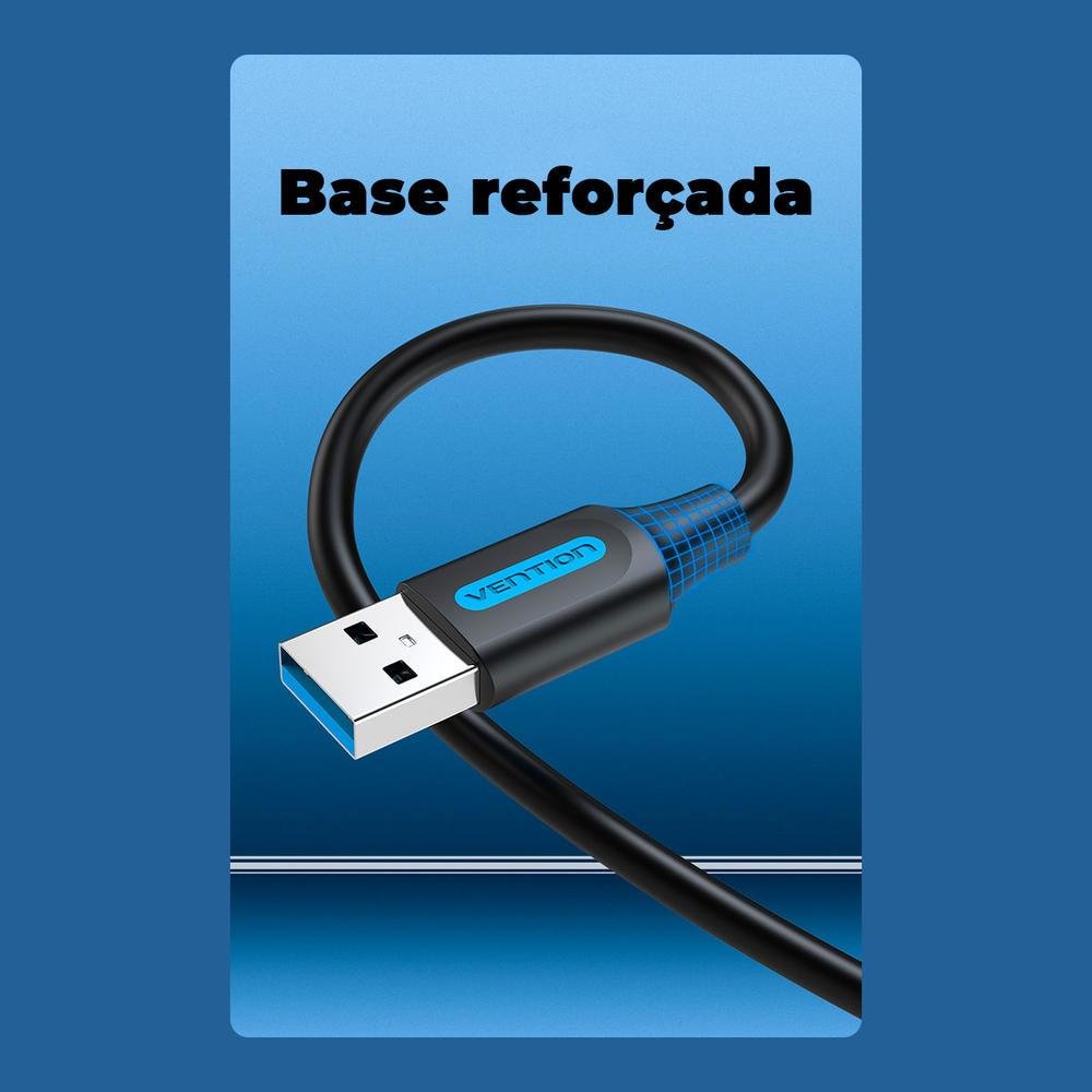 Imagem 2 de 2 do produto Cabo Vention USB A Macho 3.0 - 3 Metros