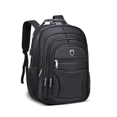 Mochila M3M Bolsa Grande Executiva Anti Furto Notebook Saida Cabo USB Fone de Ouvido Preto