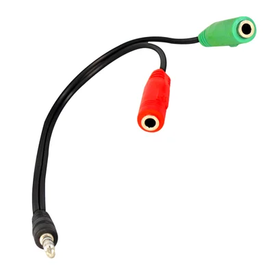Cabo Adaptador De Áudio P2/ P3 Hayom, Para Fone e Microfone, Preto - AI1019