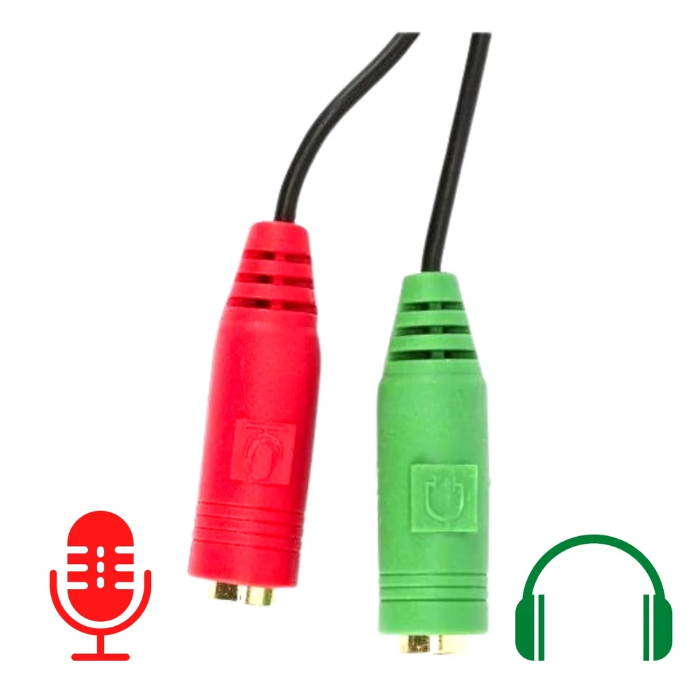 Imagem 4 de 5 do produto Cabo Adaptador De Áudio P2/ P3 Hayom, Para Fone e Microfone, Preto - AI1019