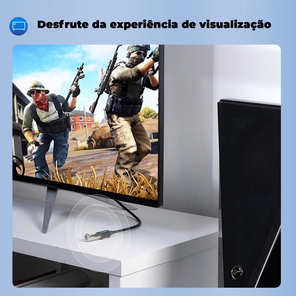 Imagem 2 de 5 do produto Cabo Extensor USB 2.0, Vention, 3m, Preto