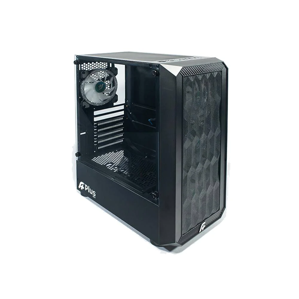 Imagem 2 de 4 do produto Gabinete Gamer A+ Plus Tech Zohar, Mid Tower, A-rGB, ATX, Com 4 Fans, Lateral Vidro Temperado, Preto